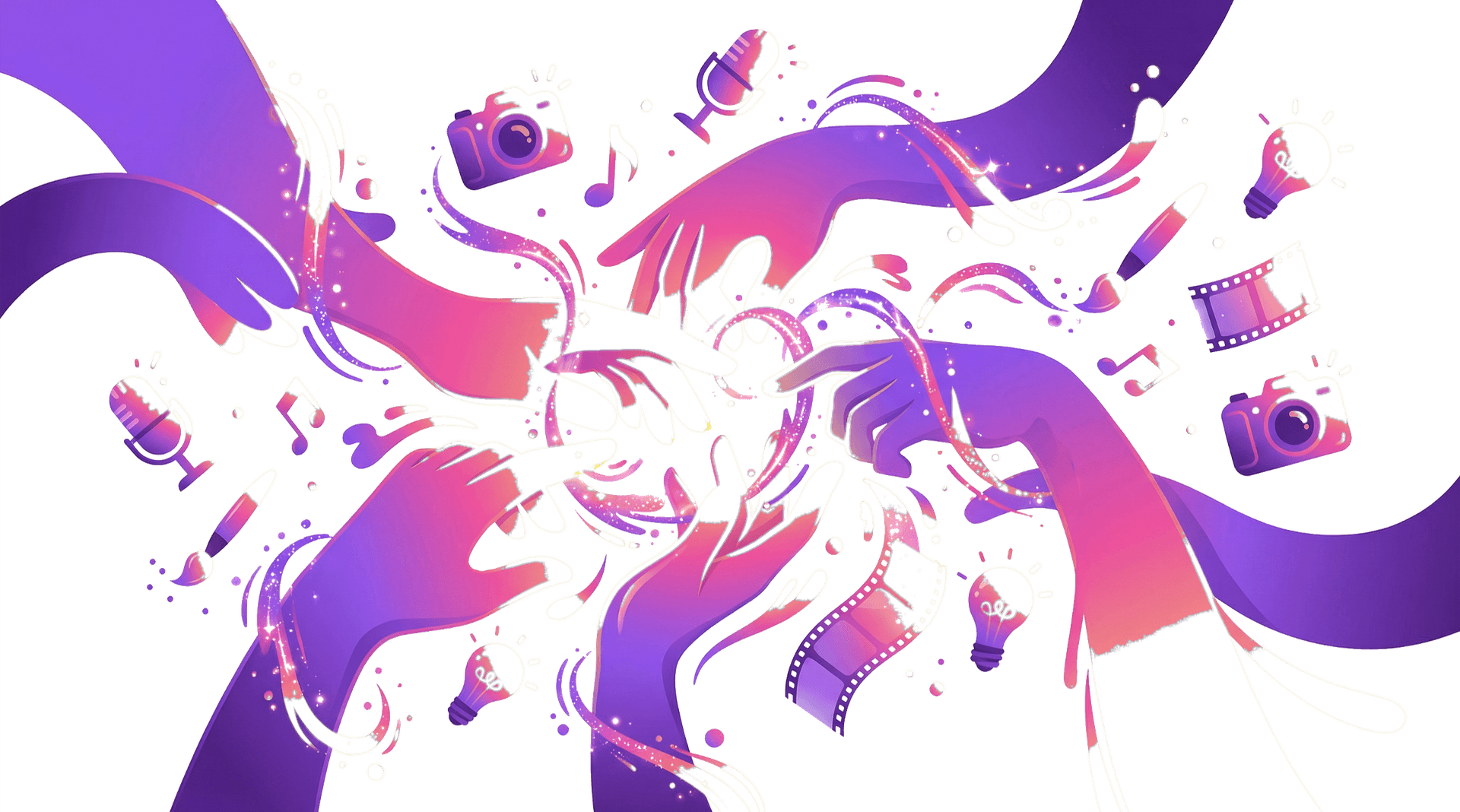 Creators connecting and collaborating